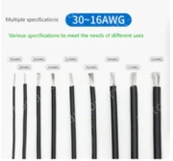 Silicone high temperature cable 24AWG Purple