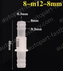 8-M12-8-Feed-through plastic connectors