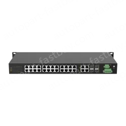 4 Ports Gigabit Combo + 24 Ports 10/100M T(x) Rack-mount Unmanaged Industrial Ethernet Switch