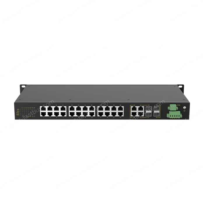 4 Ports Gigabit Combo + 24 Ports 10/100M T(x) Rack-mount Unmanaged Industrial Ethernet Switch