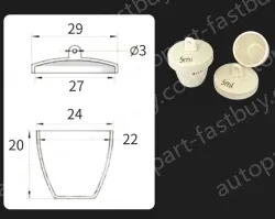Ceramic crucibles 5ml+ lid