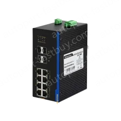4 Ports Gigabit SFP + 8 Ports Gigabit RJ45 Din-Rail Unmanaged Industrial Ethernet Switch