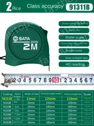 Class 1 accuracy - 2 m - ruler width 13mm-91311B