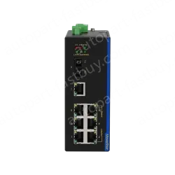 1 Port 100M F(x) + 7 Ports 10/100M T(x) Din-Rail Unmanaged Industrial Ethernet Switch