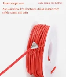 Silicone high temperature cable 28AWG Purple