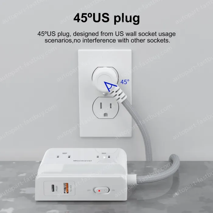 New Design 20W PD US Power Strip