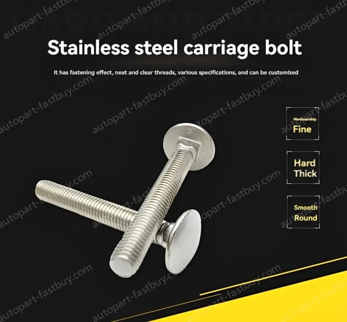 Big head carriage bolt M6*12