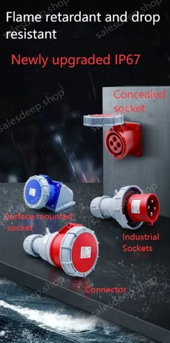 4 pole 63A connector
