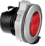 Yellow transparent button, plastic spray painted silver edge, can be equipped with lamp holder module